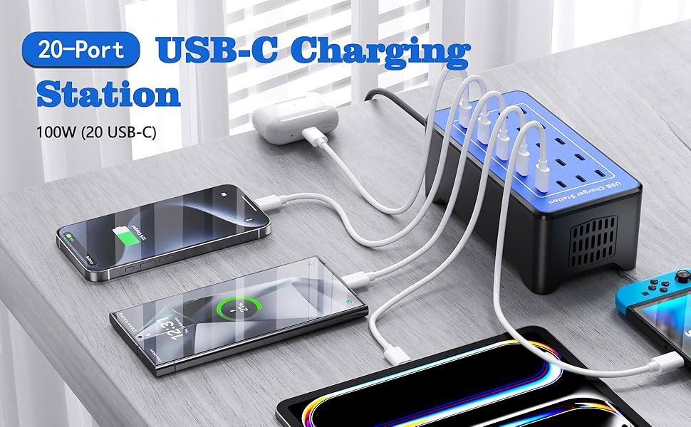 usb c charger block multiple ports