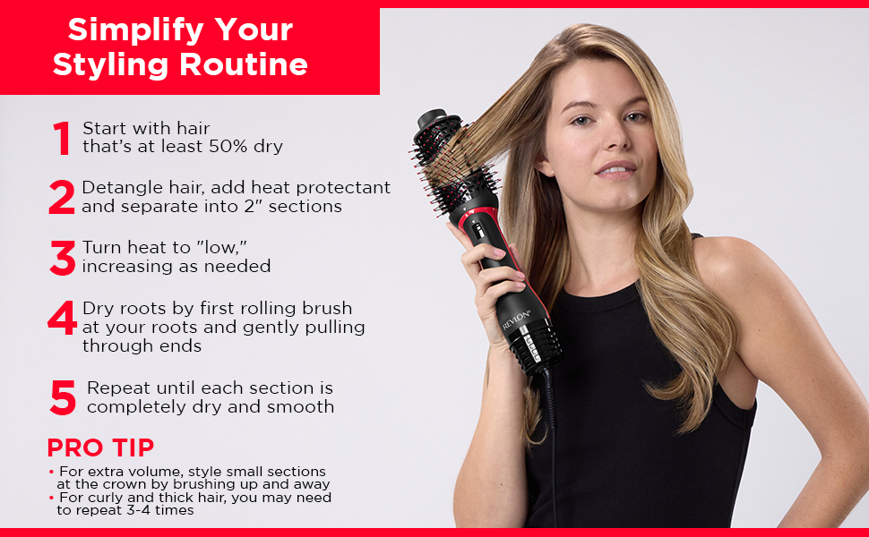 tutorial hair tips style routine straight hair curling iron blowout
