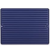 Amyandone Dish Drying Mat, Flexible Silicone Drying Mat for Kitchen Counter, Heat Resistant Silic...