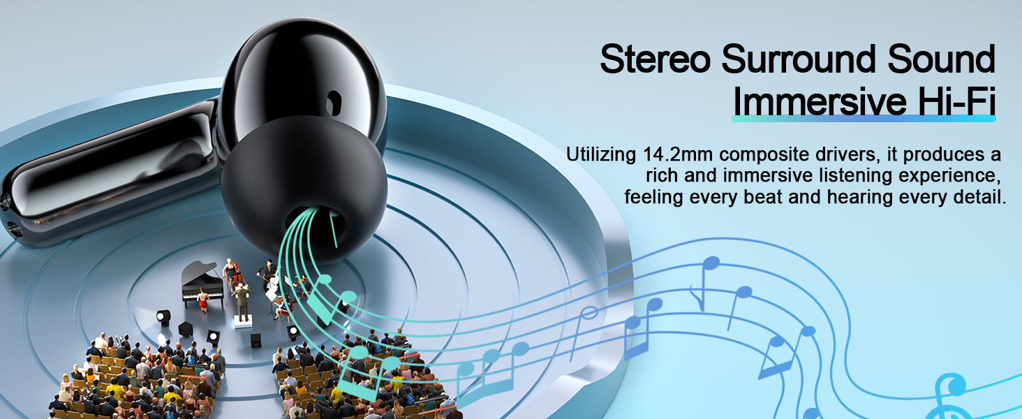 Black wireless earbud