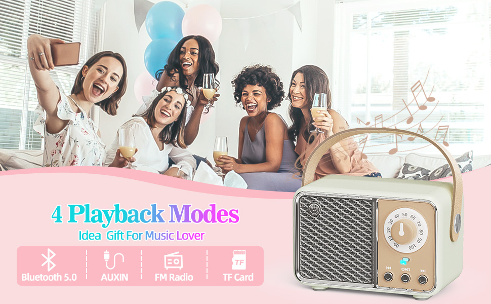mini vintage speakers bluetooth wireless