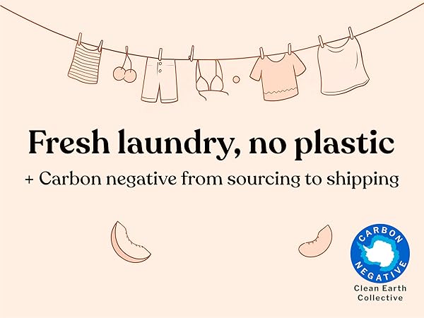 Fresh laundry, no plastic