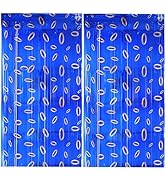 2 Pcs Blue & Gold Foil Fringe Curtains Streamers Party Decorations Cartoon Tinsel Backdrop for Vi...