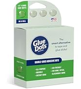 Glue Dots, Roll for everyday uses, ½”, .5 Inch, 300 Dots, Movable, Repositionable, Multi-Function...