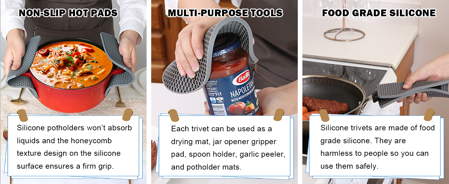 silicone pot holders