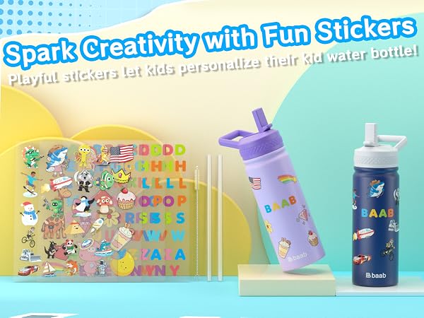18oz kids water bottle