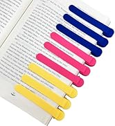 9Pcs Automatic Bookmark, Silicone Smart Book Marks for Reading Women, Men, Kids,Cute Unique Book ...