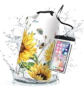 Cliduli Waterproof Dry Bag,Roll Top Summer Sunflowers Waterproof Backpack 5L/10L/20L Floating and...