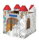 Bankers Box at Play Castle Playhouse, Cardboard Playhouse and Craft Activity for Kids