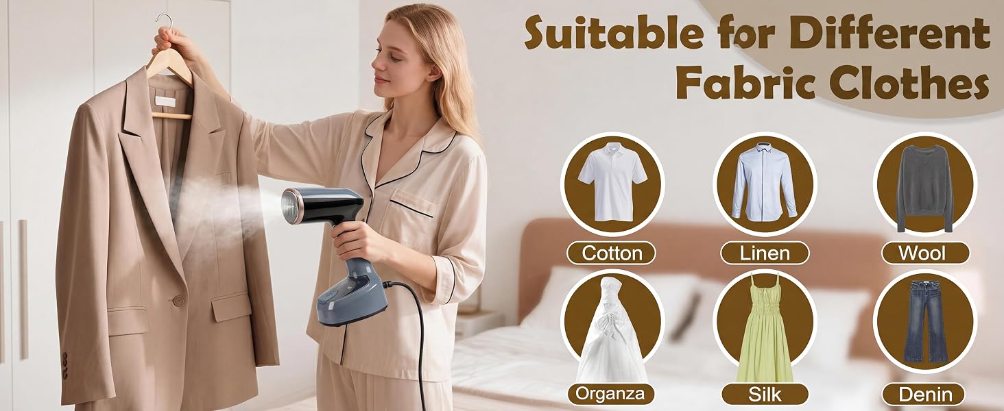 150ml Detachable Tank – Steams 3–5 Outfits Per Fill, Easy to Refill and Clean