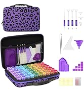 ZORETCO Diamond Painting Storage Box, 60 Slots Bead Storage Containers with Tools Kit for Diamond...