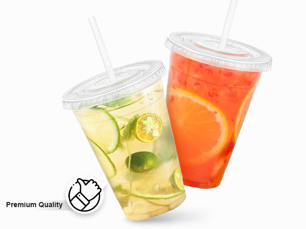 clear cups with lids