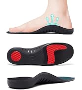 Flyantilope Plantar Fasciitis Orthotic Insoles Flat Feet Arch Support Insole for Men Women-Standi...