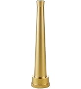 Brass Water Hose Nozzle-6 Inch, 3/4 Inch Thread Inlet Garden Hose Nozzle Sprayer, Heavy-Duty Wate...
