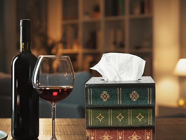 Square tissue box for restaurant