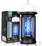 DEEZEE Bug Zapper Outdoor Indoor,Mosquito Zapper with LED Light,4200V Electric Fly Zapper,20W Ins...