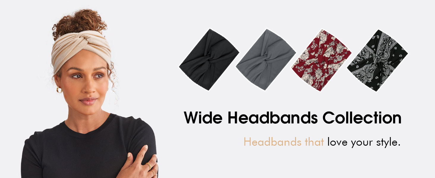 wide headbands for women