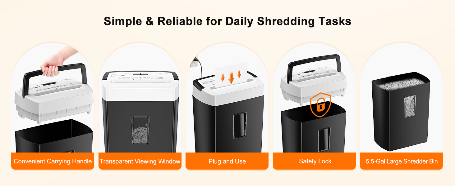 Bonsaii 12-Sheet Cross Cut Paper Shredder