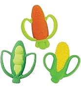 Infantino Lil’ Nibbles Textured Silicone Teethers, BPA-Free Baby Teething Toy, Soft, Easy to Hold...