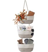 Wall Mounted Woven Hanging Basket
