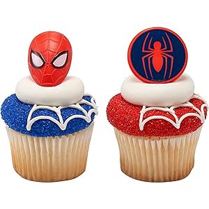 DecoPac Spiderman Cupcake Rings