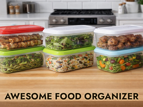 Freezer,Food,Small,Plastic Portion,Leftovers,Spices,Soup,Stackable, Leakproof,Microwave,Containers
