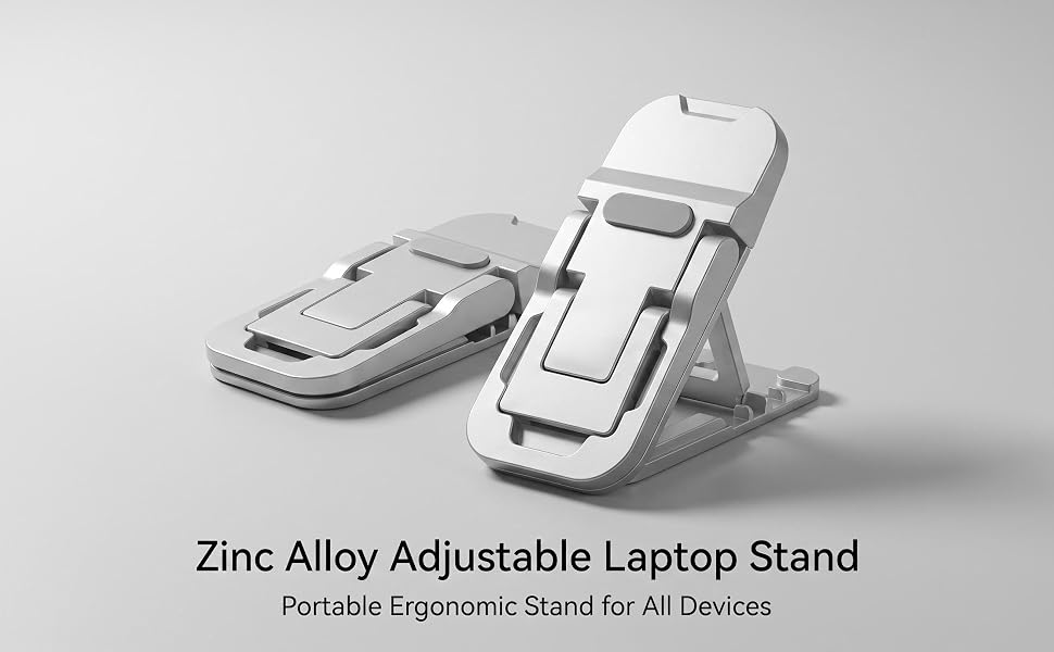 Works with laptops, keyboards, tablets, even phones. One riser for all.