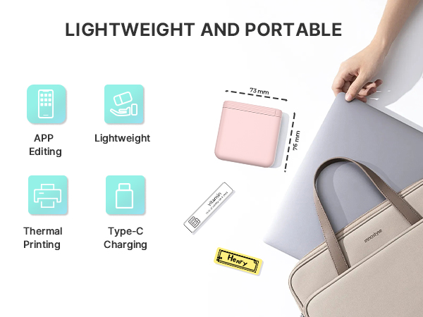 Lightweigh and portable label maker