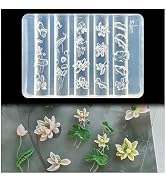 3D Lotus Nail Art Molds Flower Design, Silicone Nails Tool Y2k Decoration