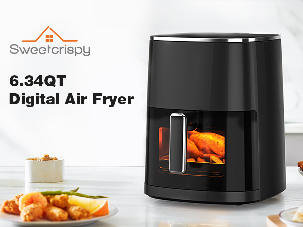Sweetcrispy Air Fryer 6QT with Window