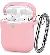 ATUAT Compatible with AirPods Case Cover, Full Protective Silicone Skin Dust-Proof Designed for A...