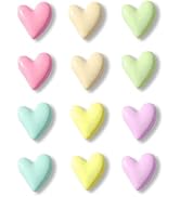 18 pcs Adorable Heart-Shaped Decorative Magnets, Colorful Fridge Magnets, Suitable for Refrigerat...