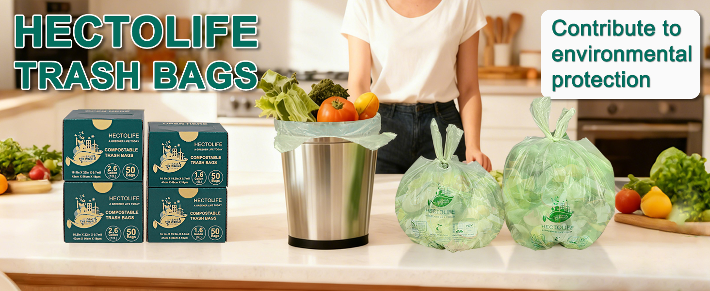 1.6 Gallon 100 Count Compost Bags