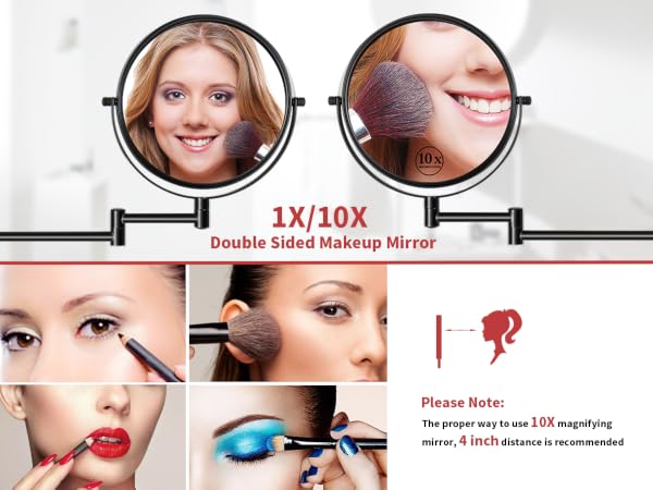 wall mount magnifying mirror
