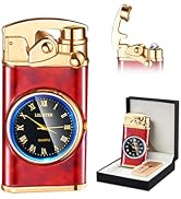 SKRFIRE Electric Plasma Electric Arc Lighter, Windproof Lighters, Metal Lighter Luminous Real Wat...