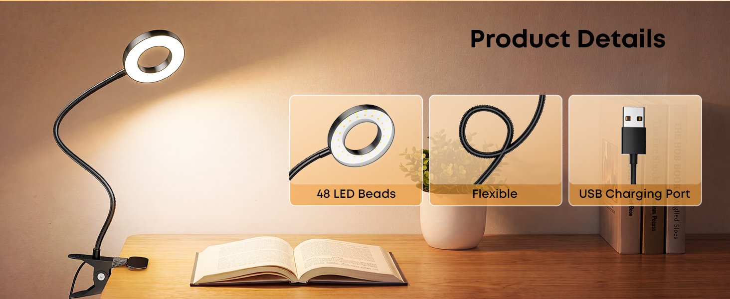 Eye Caring Reading Light for Bed