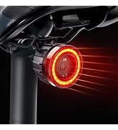 Bike Lights Bike Tail Light, Smart COB High Lumen Bicycle Rear Light with Brake Sensing, Motion S...