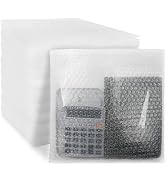 Cheardia 40 Pack 12 x 12 In Bubble Out Bags, Thicken Double Walled Clear Bubble Pouches Wrap Bag,...