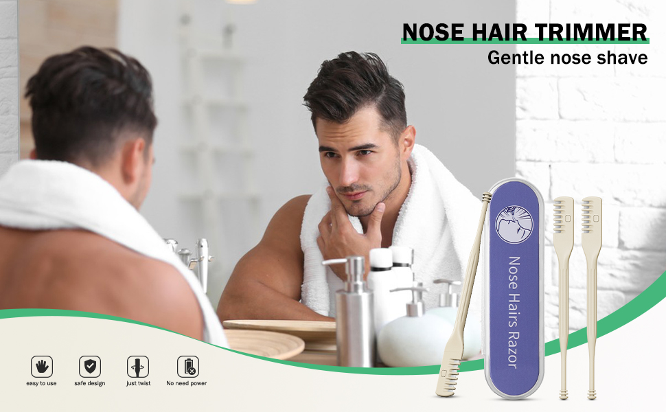 bezox manual nose hair trimmer