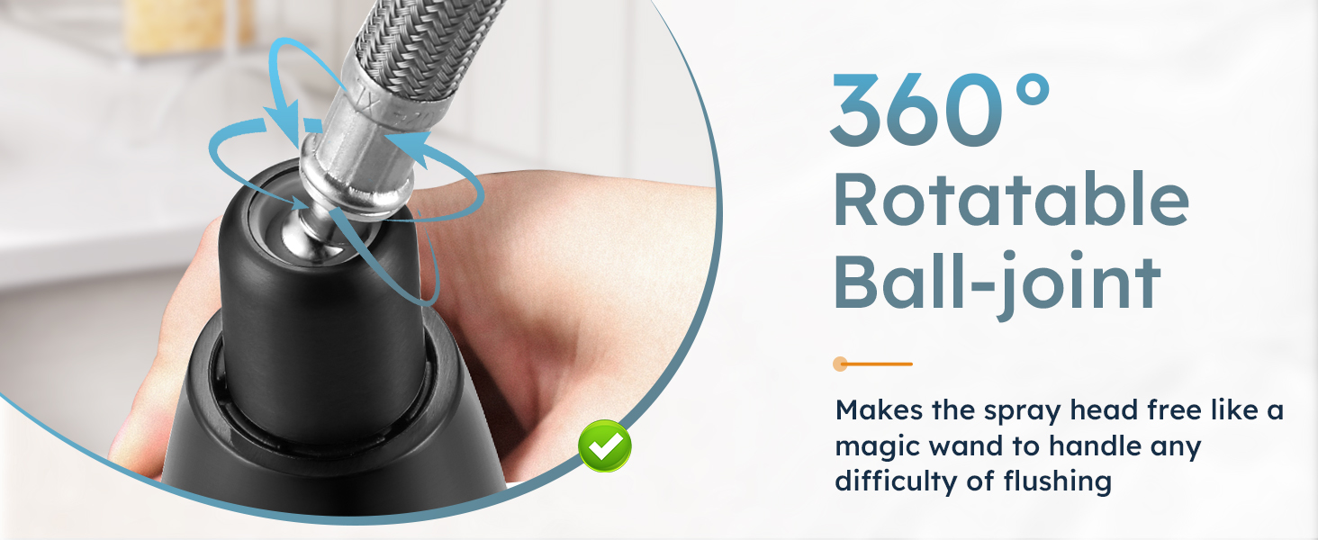 360° rotatable kitchen faucet
