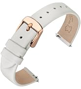 ANNEFIT Watch Bands for Men Women, Top Grain Leather Watch Strap with Quick Release, Band Width 1...