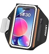 Running Armband with Airpods Bag 3D Design Cell Phone Armband for iPhone 14 13 Pro 14 Plus, Galax...