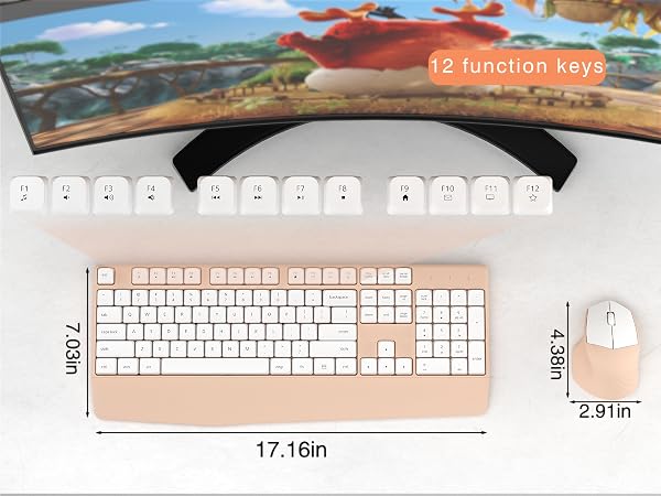 Wireless Keyboard and Mouse Combo