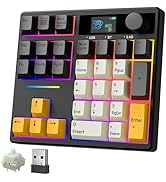 BOYI TD31Pro Mechanical Number Pad,Bluetooth5.0/2.4G/Type-C Wireless Numeric Keypad,RGB HotSwap N...