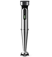 Cordless Immersion Blender with Rchargeable Battery, Portable Hand Blenders with Adjustable Speed...