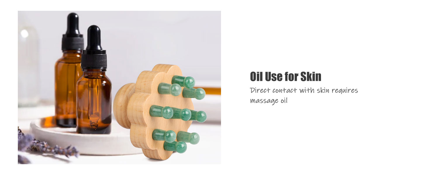 scalp massager with oil