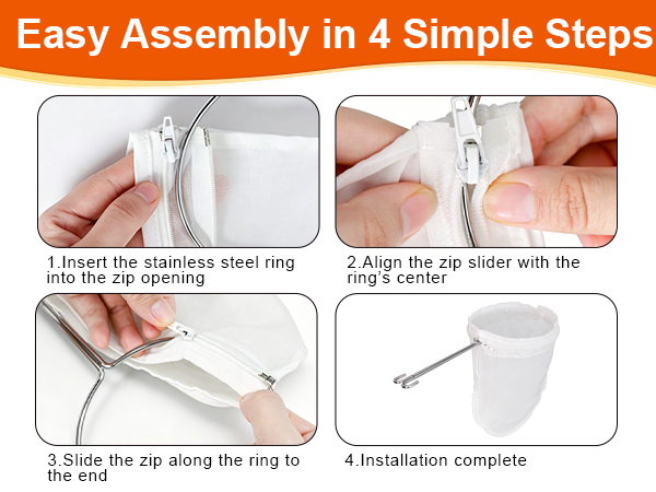Technical view of steel frame handle dual hooks resting on jar edge