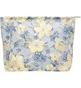 PAZIMIIK Makeup Bag Large Cotton Zipper Pouch for Purse Travel Canvas Make Up Organizer for Women...