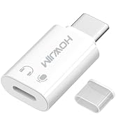 HOWJIM Ligh,tning to USB C Audio Adapter for Music/Calls/Control | USB C Male to 8 Pin Female Hea...
