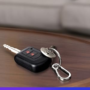 4 each 1.18" HH Key Ring & HH Zinc Clip
